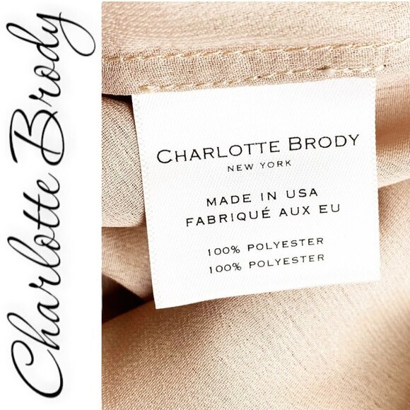 NWT CHARLOTTE BRODY Tie-Neck Blouse In Pink Blush Lamé, Size XS - Picture 6 of 8